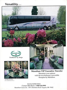 1993 Marathon VIP Executive Traveler Wohnmobil auf Prevost Chassis, Zeitschriftenanzeige - Bild 1 von 1