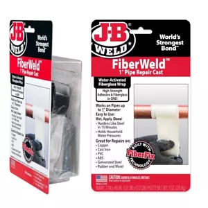J-B Weld Pipe Repair Cast Kit Fibreglass Wrap for Copper PVC Cast Iron and More - Picture 1 of 4