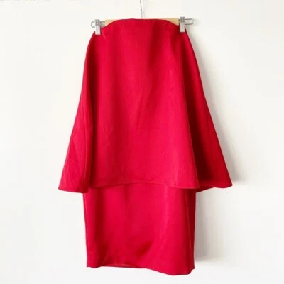 Nordstrom Cameo Dress Womens Size Small Strapless The Ascent Midi Scarlet Red - Image 1 of 4