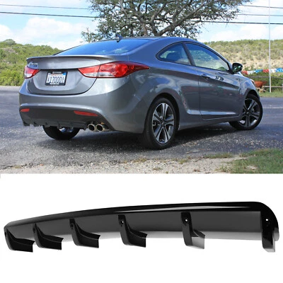 Difusor de parachoques trasero negro brillante para Hyundai Elantra cupé alerón labial Foto 1 de 4