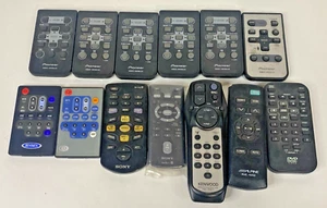 Pioneer QXA3303 Alpine RUE-4202 CD MP3 Car Audio Stereo Remote Controller Lot - Picture 1 of 16