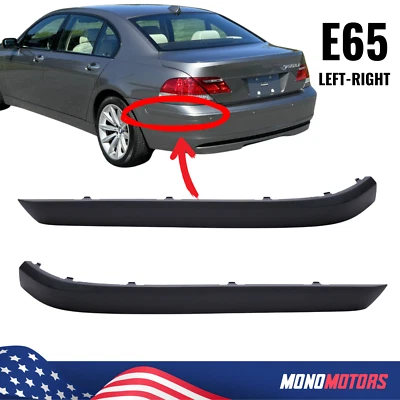 PARAGOLPES MOLDURA TRASERO BMW E65 2005-2008 IZQUIERDA-DERECHA 2 PIEZAS SERIE 7 Foto 1 de 4