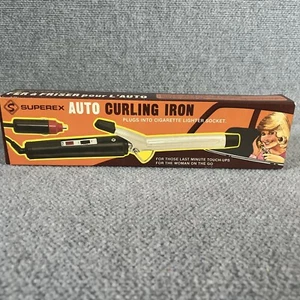 Vintage Auto Car Hair Curling Iron New On The Go Camping Work Beach W/ Holder - Picture 1 of 8