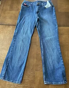 Brittania Straight Leg Blue Denim Jeans Size 12 - Picture 1 of 5
