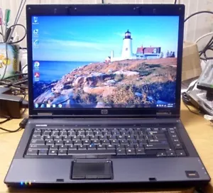 HP 8510P Laptop intel coreduo 2Ghz 4GB RAM, 500GB HDD, Win7 wireless MS office - Picture 1 of 6