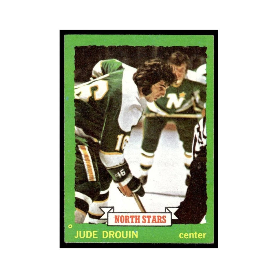 Jude Drouin 1973 Topps #125 Minnesota North Stars Hockey Card VG - Image 1 of 3