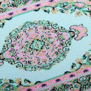 DOLLHOUSE RUG MINIATURE CARPET SMALL MINI FURNITURE TOY 4X6 1:12 PERSIAN GREEN - Picture 1 of 5