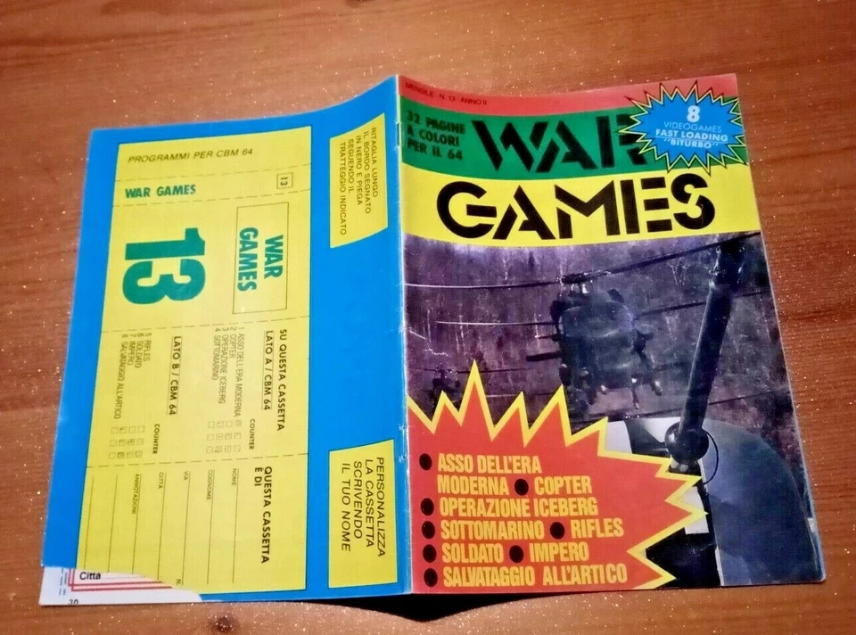   Rivista Vintage -War Games n.13 mensile    anno 2 - Immagine 1 di 1
