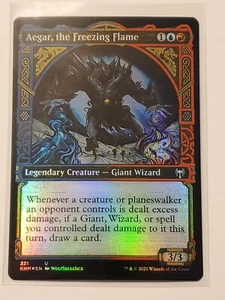 Aegar, the Freezing Flame - NM - SHOWCASE FOIL UNCOMMON [Kaldheim] MTG - Picture 1 of 1