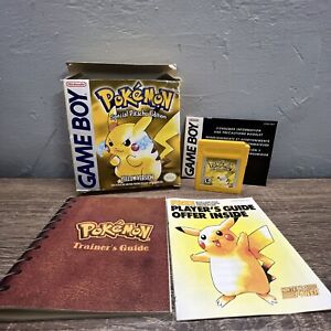 Pokémon Yellow Version Special Pikachu Edition (Nintendo Game Boy, 1999) CIB