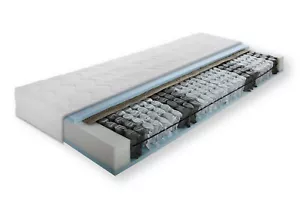 M-Eins 7-Zonen Taschenfederkernmatratze 80x200cm Härtegrad 3 | Bezug waschbar - Bild 1 von 2