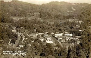GUERNEVILLE, CALIFORNIA, RPPC BIRD'S EYE VIEW, VINTAGE POSTCARD (SB 640) - Picture 1 of 2