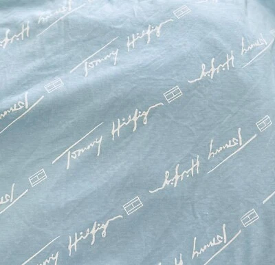 Tommy Hilfiger Big Boys Corto-Slv Logo Vertical T, Azul Lt con Guión Blanco Talla 10/12 Foto 1 de 3