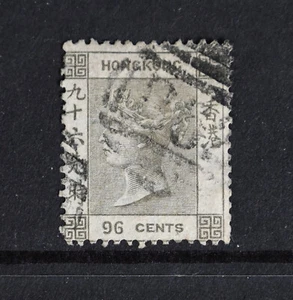 Hong Kong Scott # 24 F-VF Used 96c British Colony Stamp Cat $90 - Picture 1 of 2