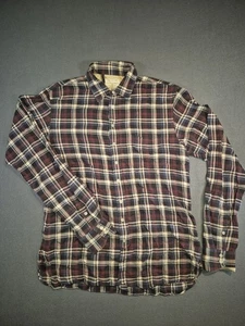 Rag & Bone Shirt Mens XL Red Button Up Cotton Long Sleeve Casual Striped - Picture 1 of 8