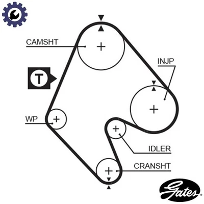 TIMING BELT 5048 FOR BEDFORD ASTRAMAX/Box/Body/MPV VAUXHALL CAVALIER/Mk/II 1.6L - Image 1 of 4