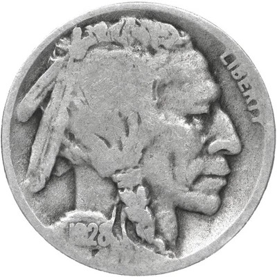 1928 D Buffalo Nickel Good GD - Image 1 of 4