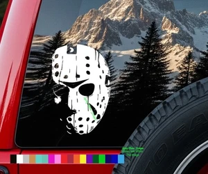 Jason Voorhees Hockey Maske Aufkleber | Horrorfilm Vinyl Sticker Auto Fenster Geschenk - Bild 1 von 4