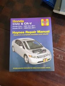 Haynes 42026 Repair Manual for Honda Civic 2001-2011 & Honda CR-V 2002-2011 - Bild 1 von 2