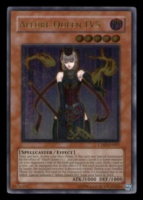 Allure Queen LV5 (UTR) CDIP-EN007 Cyberdark Impact Unlimited|Unlimited Ed LP - Image 1 of 2