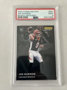2020 Panini Instant NFL Rookie Spotlight /1155 Joe Burrow #RS1 PSA 9 MINT RC - Bild 1 von 7