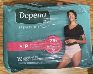 Depend FRESH PROTECTION Maximum Einwegunterwäsche Damen Small 19 Stück - Bild 1 von 7