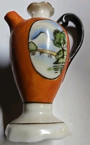 ANTIKES Puppenstubenzubehör japanische Miniatur handbemalter Porzellankrug - Bild 1 von 4