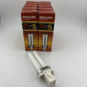 (Box of 10) New Philips 33233-8, 2 Pin Replacement Bulb 5W 27 PL-S 5W/27 - Picture 1 of 5