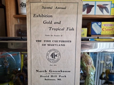 复古水族箱 1934 年黄金和热带鱼类协会第二届巴尔的摩 MD 年展 — 第 1/4 张图片