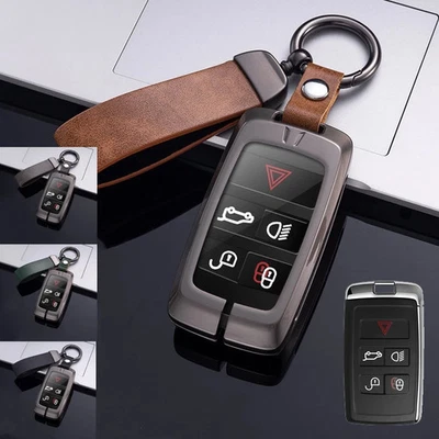 Zinc Alloy Car Key Fob Case Cover For Land Rover Range Rover Evoque For Jaguar - Image 1 of 4