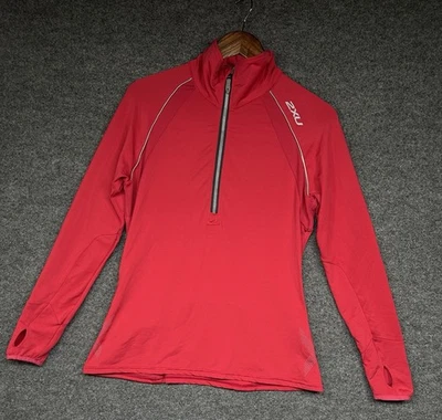 Top 2XU Micro Climate Compresión Térmica Correr Manga Larga 1/3 Cremallera Mujer M Foto 1 de 4