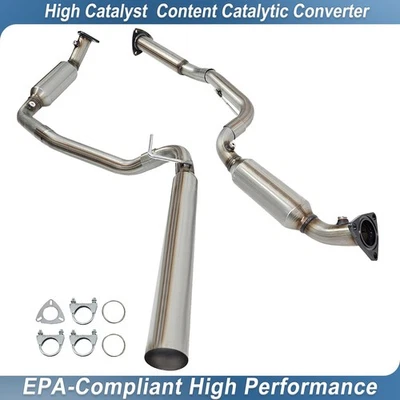Pair 135.0" For Chevrolet Express 2500 2006-2009 4.8L/6.0L Catalytic Converter Foto 1 de 4