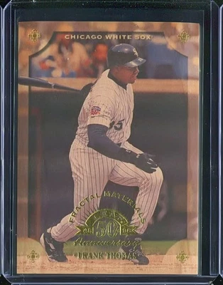 Frank Thomas 1998 hoja fractal materiales madera no troquelada #d 123/250 ¡¡RARO!!! Foto 1 de 2