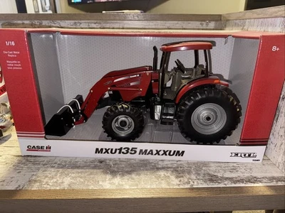 1/16 Scale Case IH MXU 135 4WD Tractor with Loader Die-Cast Ertl - Image 1 of 4