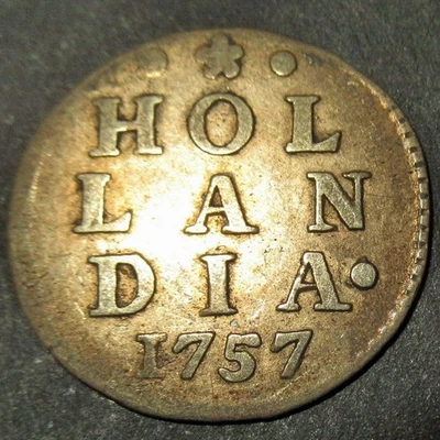 Certificate Authenticity 1757 Dutch Colonial New York Silver Lion Dime Hollandia - Image 1 of 4