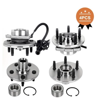 4Pcs Wheel Hub Bearing Assembly For 2002-2005 Ford Explorer Mercury Mountaineer Foto 1 de 4