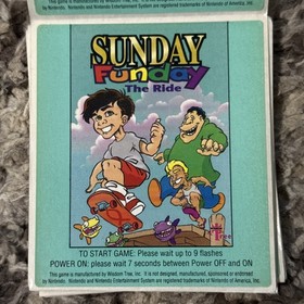 Sunday Funday: The Ride OEM Authentic Cartridge Label NES Nintendo Wisdom Tree