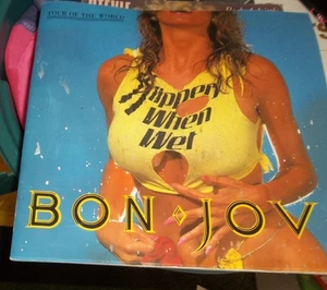 Programma Concerti Vintage 1986/87 Bon Jovi Slippery When Wet Tour Of The World EXC - Foto 1 di 6