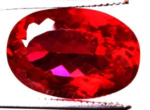 31 Cts. Piedra preciosa natural certificada con forma ovalada de rubí rojo de Mozambique - Imagen 1 de 4