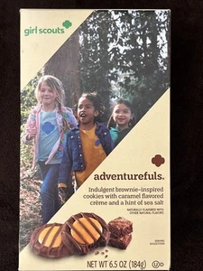 Adventurefuls Girl Scout Biscotti, ABC Bakers Brownie Caramello Sale Marino - Foto 1 di 16