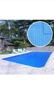 9 X 18ft Square Hot Tub Bubble Cover Floating Spa Blanket Insulating Solar Heat - Picture 1 of 3