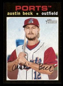 2020 Topps Heritage Minor League #94 Austin Beck Stockton Ports - Picture 1 of 2