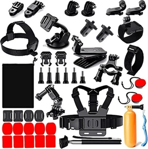 44 in 1 Action Camera Accessory Combo Kit -Compatible with Insta360 One Black - Picture 1 of 7