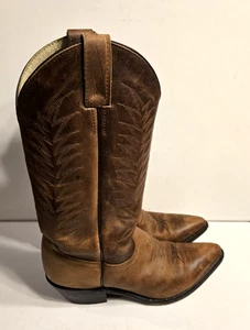 Vintage Justin Diamond Damen Westernstiefel braun Leder Cowgirl Größe 6,5B 51013L - Bild 1 von 13