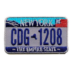 New York Autokennzeichen USA US NY Bundesstaaten Patch Aufnäher Aufbügler 0606 - Bild 1 von 1