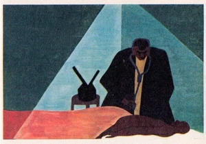Jacob Lawrence Migration Series Artwork from 1941 Fortune Magazine 4.5" x 3.125" - Picture 1 of 1