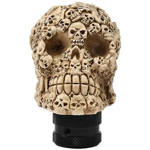 Palanca de cambios universal Skull Gear Skeleton coche manual palanca de cambios beige - Imagen 1 de 9