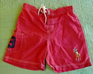 RALPH LAUREN BOYS RED SWIM TRUNK ~ SIZE 6 - Picture 1 of 3