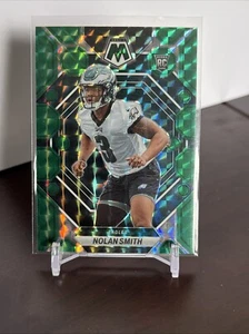 2023 Panini Mosaic Nolan Smith Green Mosaic Prizm Rookie Card #353 Eagles RC - Picture 1 of 2