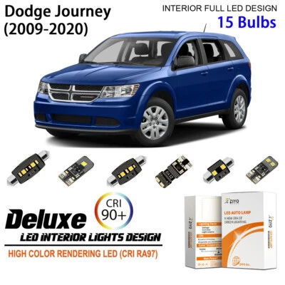 Kit de luces interiores LED para Dodge Journey 2009-2020 bombillas LED blancas actualización Foto 1 de 4